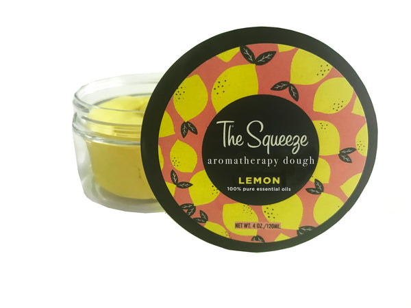 The Squeeze - Lemon 100% essential oil stress relief dough for self care, aromatherapy stress ball, stress relief FREE SHIPPING