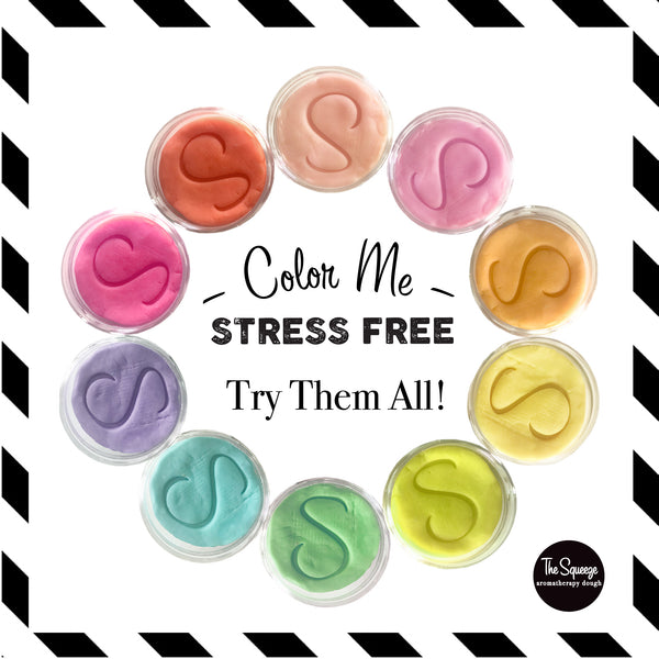 The Squeeze - Sweet Orange 100% essential oil stress relief dough for self care, aromatherapy stress ball FREE SHIPPING