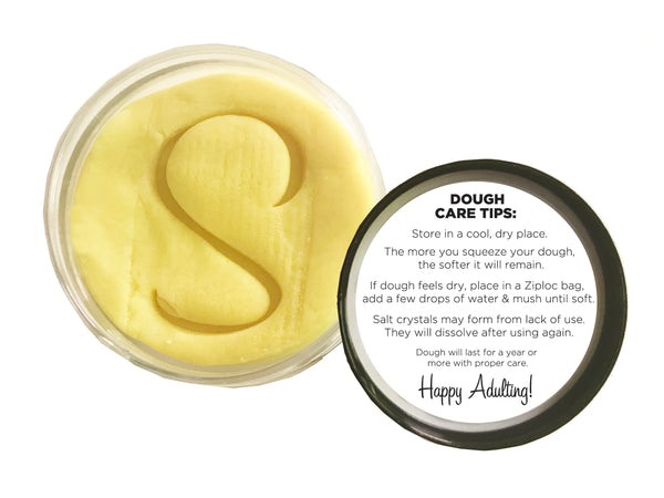 The Squeeze - Lemon 100% essential oil stress relief dough for self care, aromatherapy stress ball, stress relief FREE SHIPPING