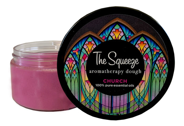 The Squeeze Aromatherapy Therapy Dough- Church - Frankincense, Myrrh, Tonka 100% essential oil Easter stress relief dough, stress ball, aromatherapy stress relief