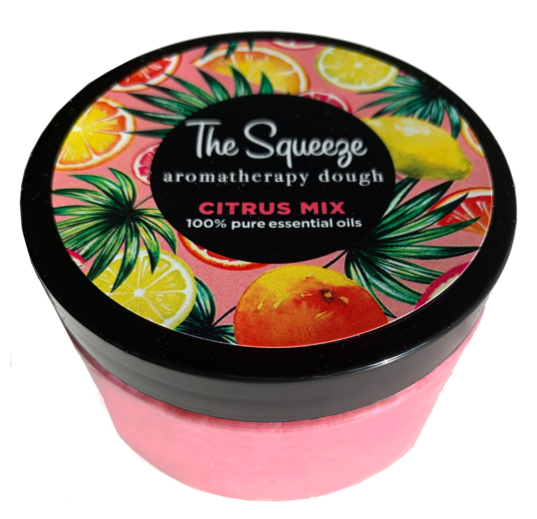The Squeeze - Therapy Dough Citrus Mix with 100% essential oils for self care, aromatherapy stress ball, stress relief