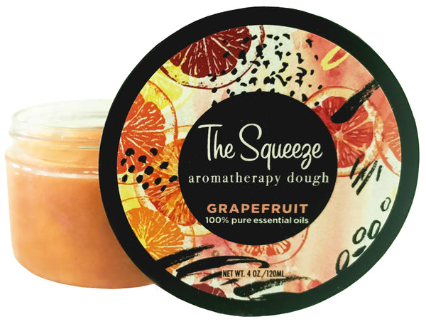 The Squeeze Therapy Dough - Grapefruit 100% essential oil stress relief dough for self care, aromatherapy stress ball, stress relief FREE SHIPPING