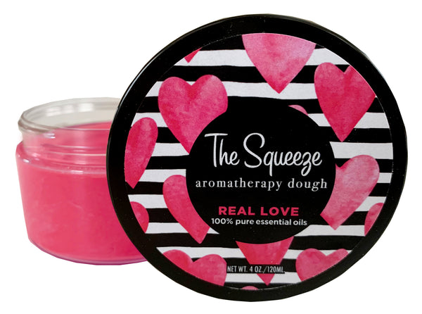 The Squeeze Therapy Dough- "Real Love" Floral, Citrus & Sandalwood aromatherapy dough for self care, stress ball, self care FREE SHIPPING