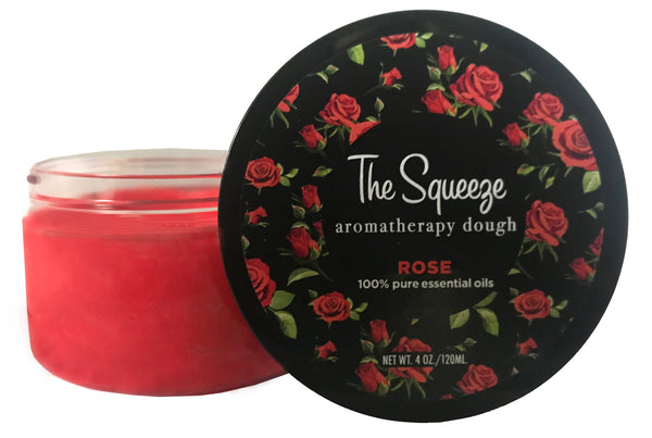 The Squeeze - Rose 100% essential oil stress relief therapy dough for self care, aromatherapy stress ball, stress relief FREE SHIPPING