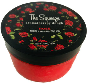 The Squeeze - Rose 100% essential oil stress relief therapy dough for self care, aromatherapy stress ball, stress relief FREE SHIPPING
