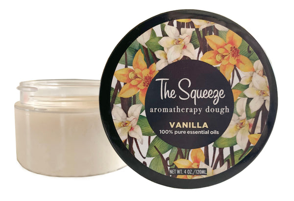 The Squeeze - Vanilla 100% essential oil Therapy Dough for self care, aromatherapy stress ball, stress relief FREE SHIPPING